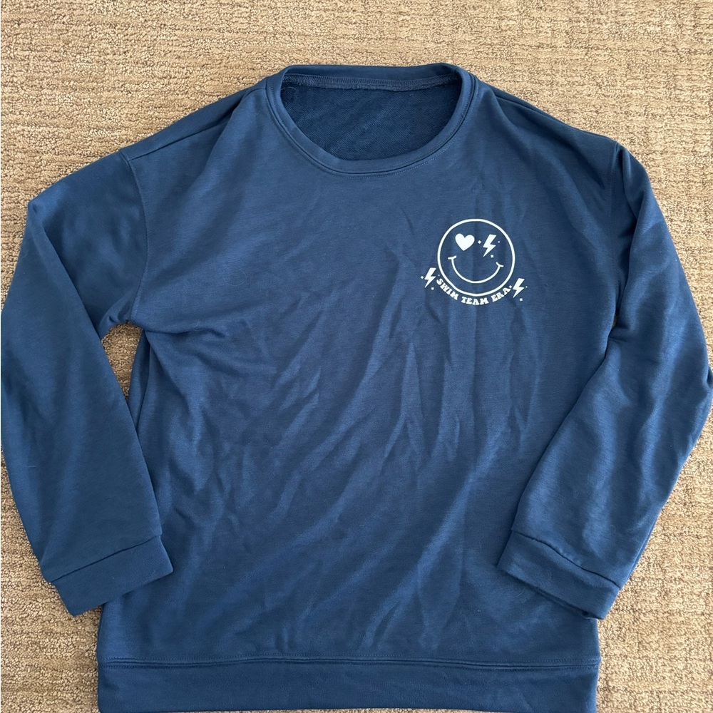 Blue Graphic Sweatshirt